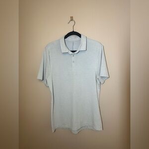 Lululemon Men’s Light Blue Polo - Large
